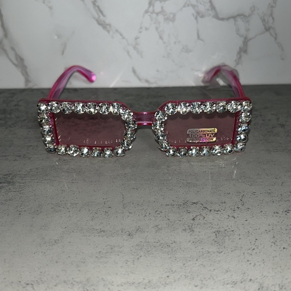 NWT Fashion Nova Next Level Rhinestones Sunglasses - Picture 3 of 5